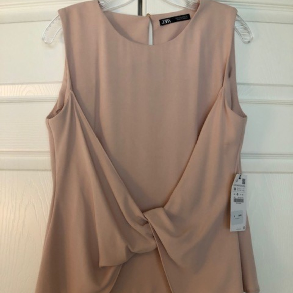 Zara Pink Twist Top